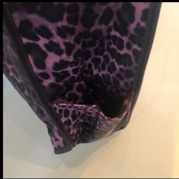 Neiman Marcus Purple Leopard Tote - Picture 7 of 11